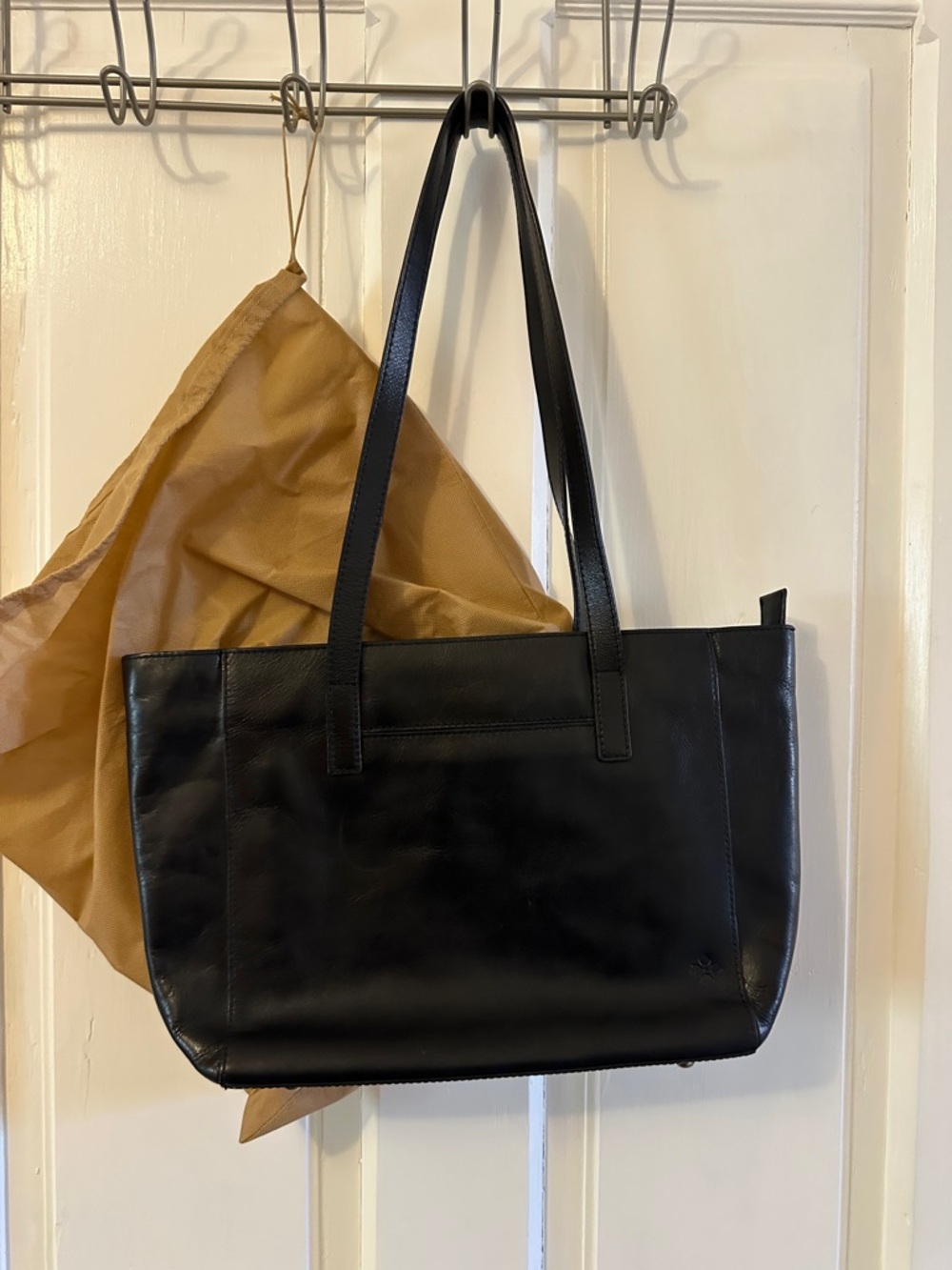 Patricia Nash Black Leather Tote Bag